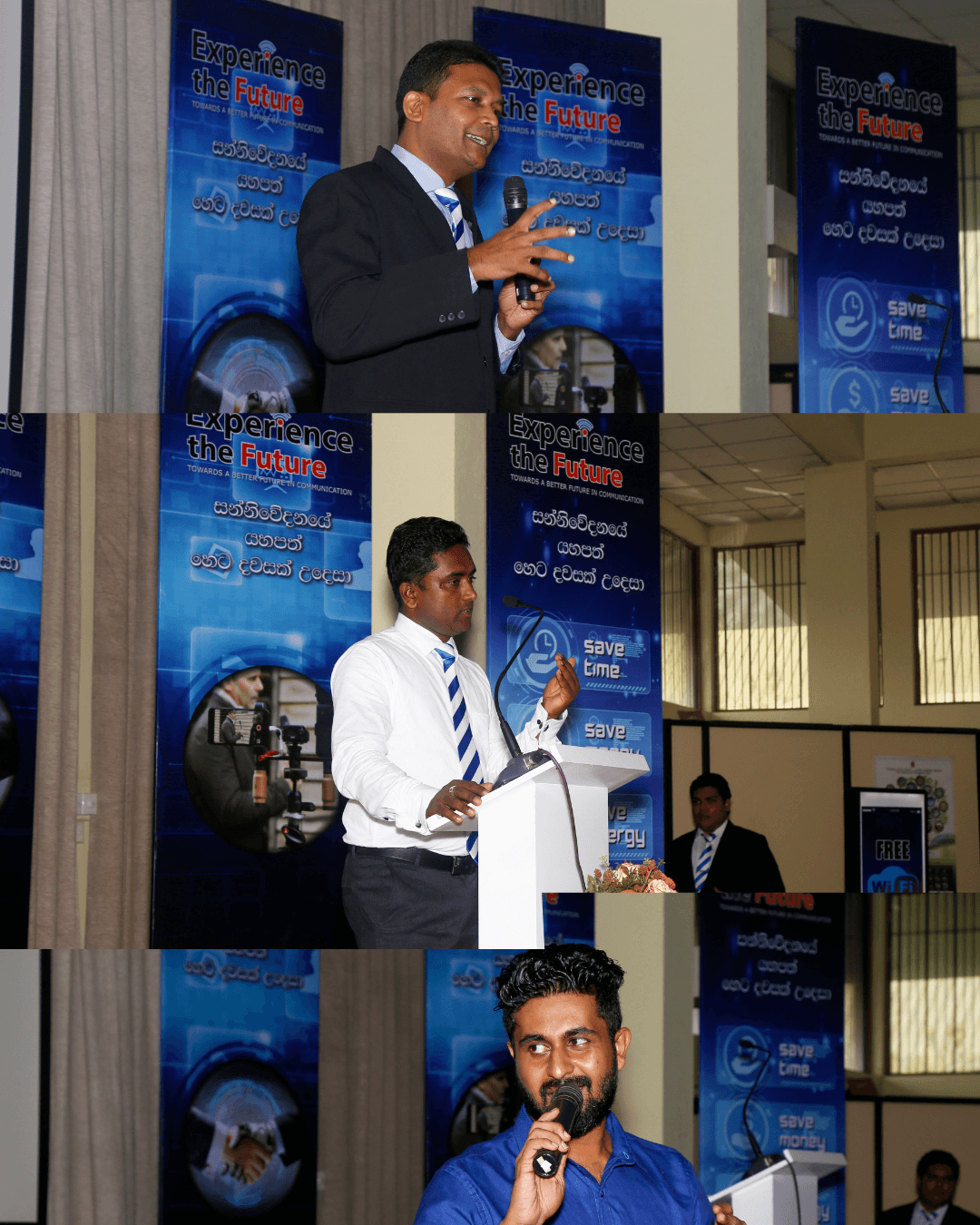 Event guests taking part in a live demonstration.